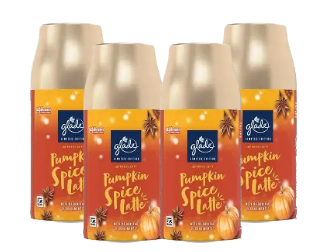 Glade Automatic Air Freshener Refill Spray Pumpkin Spice Latte 269ml x 4